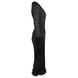 Diane Von Furstenberg-Diane von Furstenberg Bobbi Wrap Dress in lana merino nera-Nero