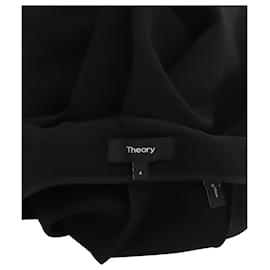 Theory-Theory Straight-Cut Trousers in Black Triacetate -Black