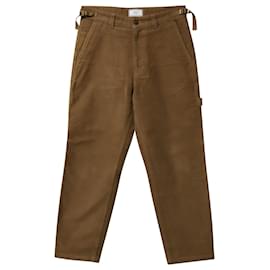 Autre Marque-Ami Alexandre Mattiusi Regular Fit Pants in Brown Cotton-Brown