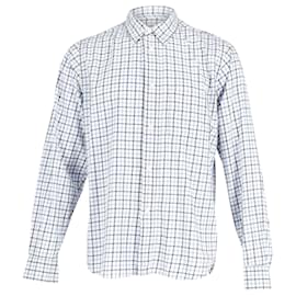 Acne-Acne Studios Checked Shirt in White Cotton-Other