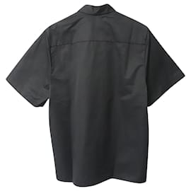 Autre Marque-La camicia a maniche corte Pangaia in cotone riciclato nero-Nero