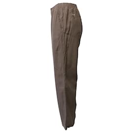 Autre Marque-Pantalones de chándal con cordón ajustable Pangaia en lino marrón-Castaño