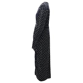 Self portrait-Self Portrait Crystal Embellished Midi Dress in Black Velvet-Black