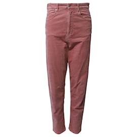 Isabel Marant-Isabel Marant Regular Fit jeans in Pink Cotton Denim-Pink