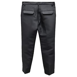 Jil Sander-Gerade Hose von Jil Sander aus schwarzer Baumwolle-Schwarz