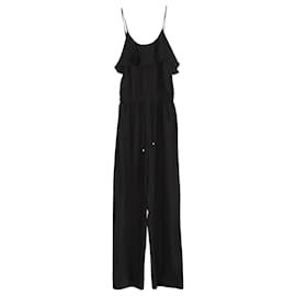 Michael Kors-Michael Kors Sleeveless Jumpsuit in Black Polyester-Black