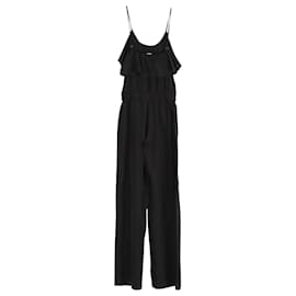 Michael Kors-Michael Kors Sleeveless Jumpsuit in Black Polyester-Black