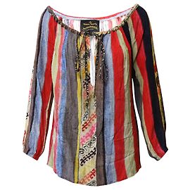 Vivienne Westwood Anglomania Gypsy Blouse en Viscose Multicolore Autre