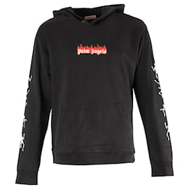 Palm Angels-Palm Angels Dance of Death Hoodie in Black Cotton-Black