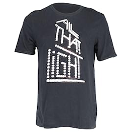 Maison Martin Margiela-Camiseta estampada Maison Margiela em algodão preto-Preto