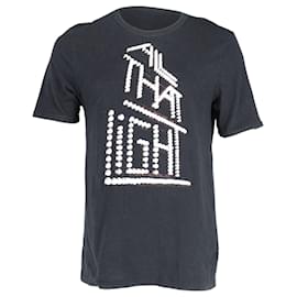 Maison Martin Margiela-T-shirt imprimé Maison Margiela en coton noir-Noir