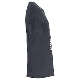 Maison Martin Margiela-Maison Margiela Bedrucktes T-Shirt aus schwarzer Baumwolle-Schwarz