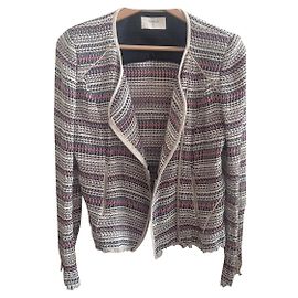 Veste Ba&Sh en coton brodé couleur eggshell Blanc cassé