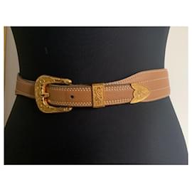 Hermès-Cinturones-Caramelo,Gold hardware