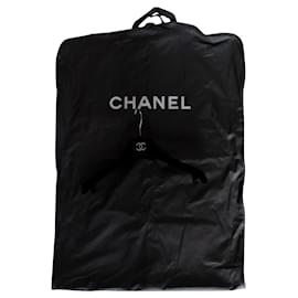 Chanel-Chanel black raincoat and Chanel hanger travel cover-Black