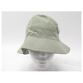 Hermès-NEW HAT BOB HERMES VENDOME SAUGE T 58 NEW SAGE COTTON CAP HAT-Beige