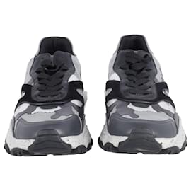 Autre Marque-Valentino Bounce Camouflage Sneakers in Multicolor Leather-Other