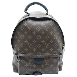 Louis Vuitton-Louis Vuitton Palm Springs MM Monogram Backpack in Brown Canvas Leather-Brown