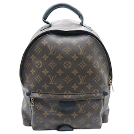 Louis Vuitton-Louis Vuitton Palm Springs MM-Monogramm-Rucksack aus braunem Canvas-Leder-Braun