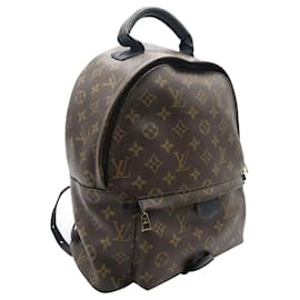 Louis Vuitton-Louis Vuitton Palm Springs MM Monogram Backpack in Brown Canvas Leather-Brown
