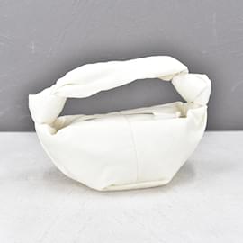Bottega Veneta-Mini borsa Jodie in tela-Bianco