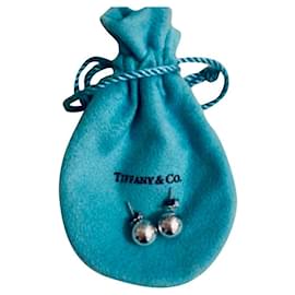 Tiffany & Co-Vintage Tiffany & Co. boucles d'oreilles tête de boule-Argenté,Bijouterie argentée