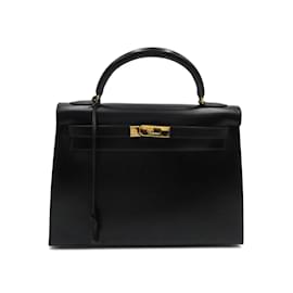 Hermès-Box Calf Kelly 32-Black