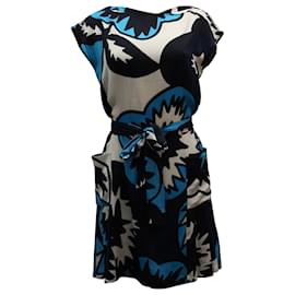Diane Von Furstenberg-Diane Von Furstenberg Belted Shift Dress in Multicolor Silk-Other,Python print