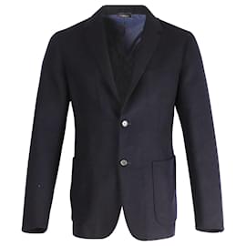 Jil Sander-Jil Sander Blazer Jacket in Navy Blue Cashmere-Blue,Navy blue