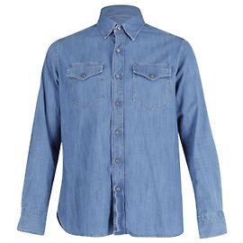 Camicia di jeans Tom Ford Slim Fit in cotone blu Blu