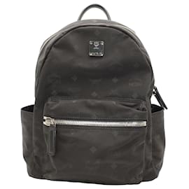 MCM-MCM Small Stark Backpack in Black Nylon-Black