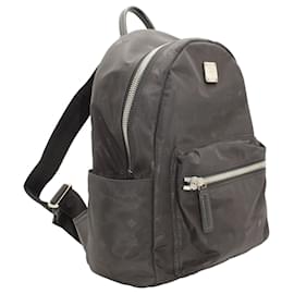 MCM-MCM Small Stark Backpack in Black Nylon-Black
