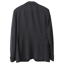 Valentino Garavani-Valentino Tuxedo Jacket in Black Wool-Black