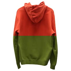 Sandro-Sandro Paris Logo Hoodie in Coral Orange Cotton -Orange,Coral
