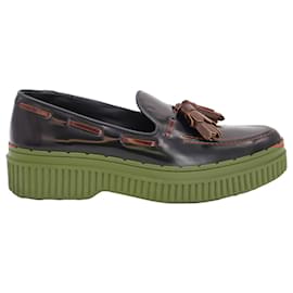 Tod's-Tod's Tassel Loafers in Black and Brown Patent Leather -Multiple colors