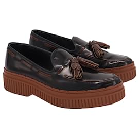 Tod's-Tod's Tassel Loafers in Black and Brown Patent Leather -Multiple colors