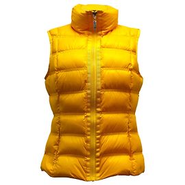 Escada Sport Padded Down Vest Jacket in Yellow Polyamide  Yellow