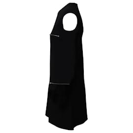 Stella Mc Cartney-Stella McCartney Zipper Shift Dress in Black Dress Acetate-Black