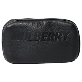 Mulberry-Mulberry Lanyard Pouch Bag in Black Leather-Black