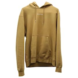Sandro-Sandro Paris Logo Hoodie in Camel Yellow Cotton -Yellow,Camel