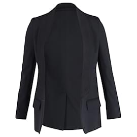 Stella Mc Cartney-Stella McCartney Open-Front Blazer in Black Cotton-Black