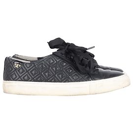 Sneakers Tory Burch Marion trapuntate in pelle nera Nero