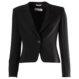 Blazer Classico Max Mara in Triacetato Nero Nero