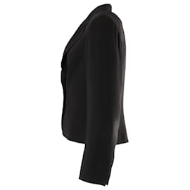 Max Mara-Max Mara Classic Blazer in Black Triacetate -Black