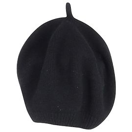 Max Mara Béret Sampang en Cachemire Noir Noir