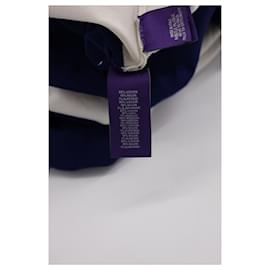 Autre Marque-Ralph Lauren Purple Label Striped T-Shirt in White Viscose-White