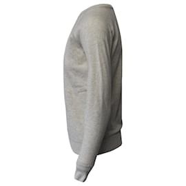 Isabel Marant-Isabel Marant Etoile Milly Logo Crewneck Sweater in Grey Cotton Polyester-Grey
