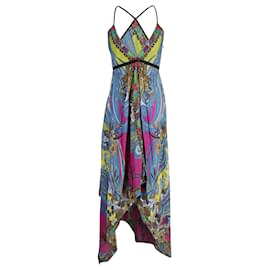 Etro-Etro Printed Halter Maxi Dress in Multicolor Silk-Other