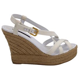 Espadrillas Ralph Lauren in tela bianca Bianco