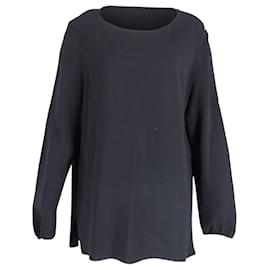 The row-The Row Longsleeve Blouse in Black Polyester-Black